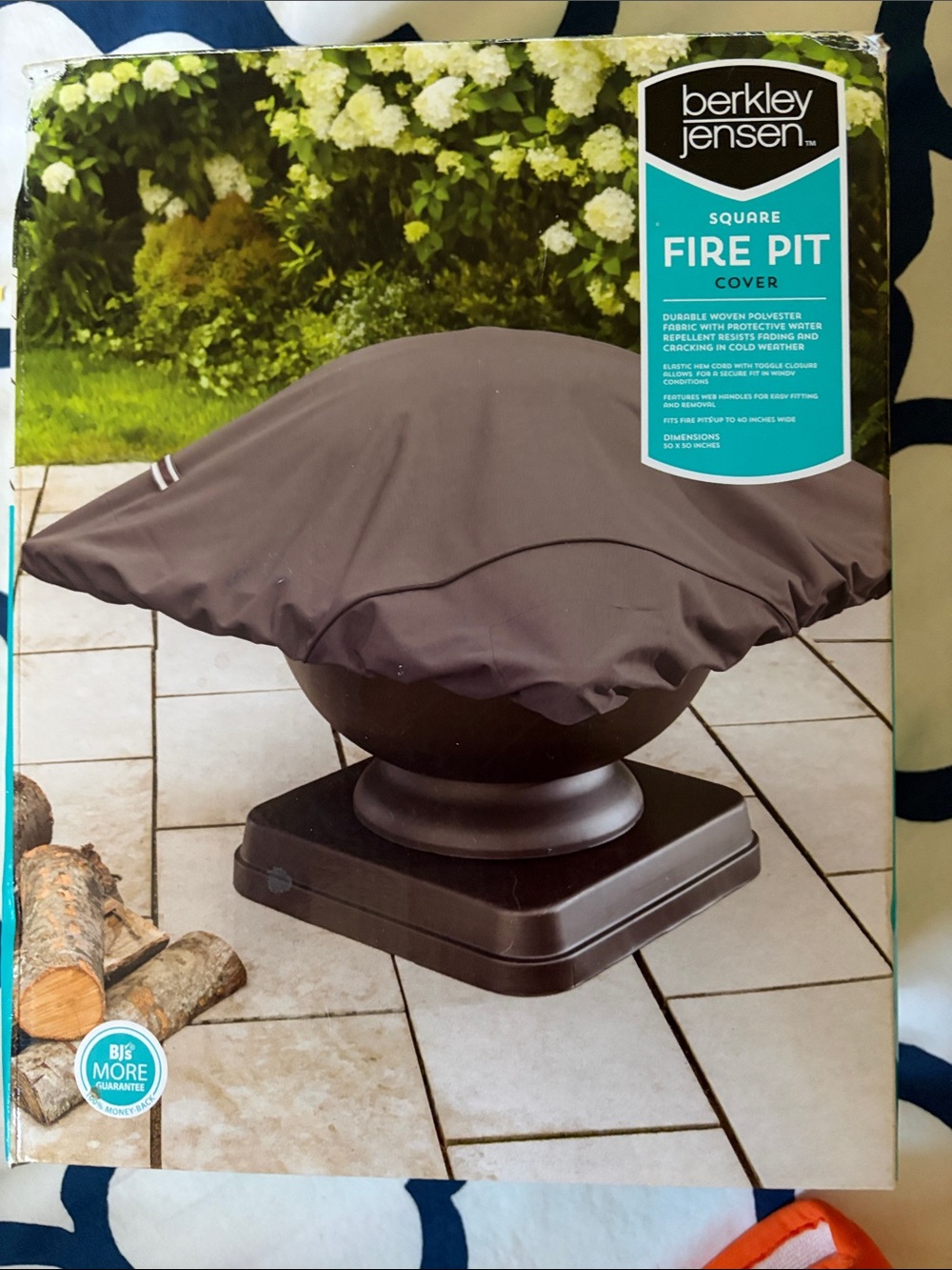 Berkley Jensen Brown Square Fire Pit Cover